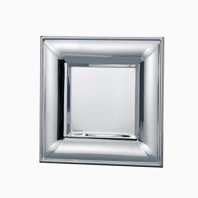 BAGATELLE SQUARE PLATE SMOOTH STERLING SILVER 