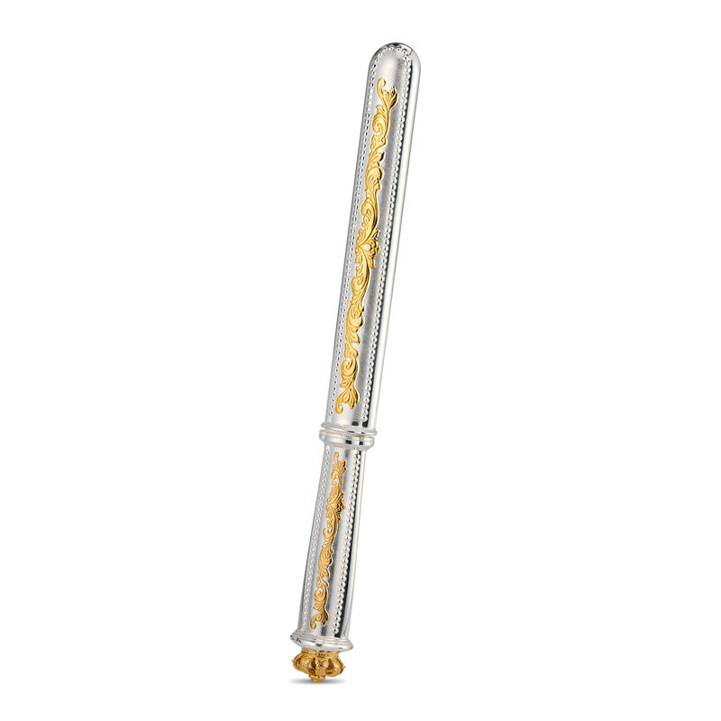 Alia Golden Challah Knife Non-Serrated With Case 