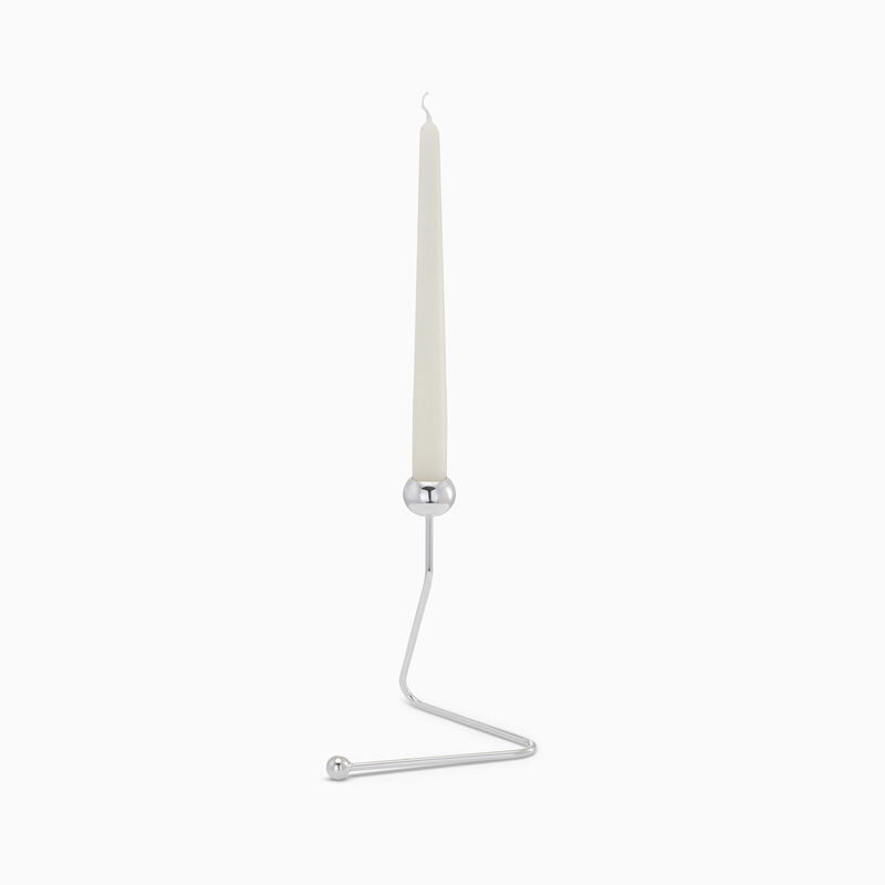 TWIST CANDLE HOLDER PLATED S