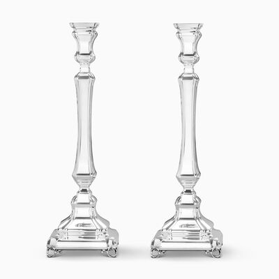 Comino Candlesticks Sterling Silver Large 