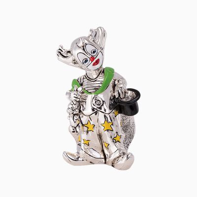 Clown Magician Silver-Plated 