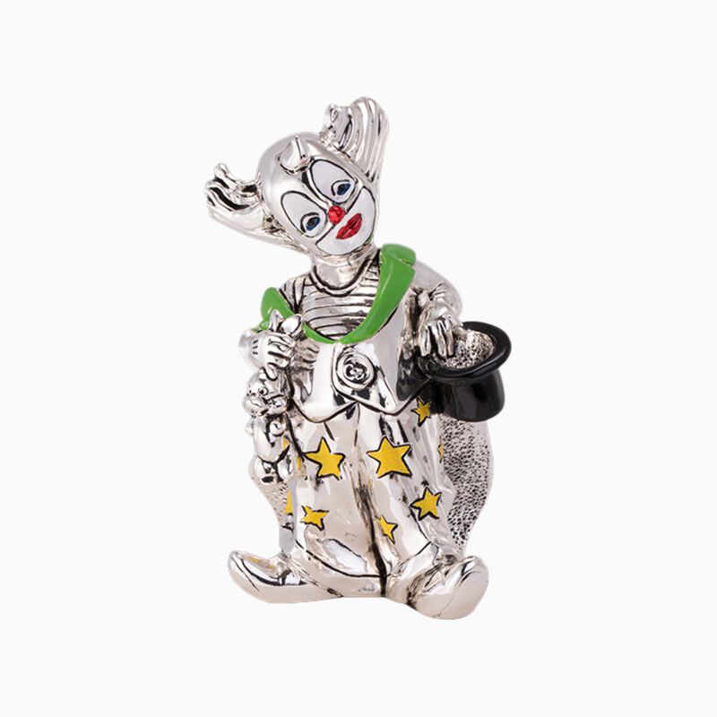 Clown Magician Silver-Plated 