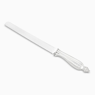 BELLAGIO CHALLAH KNIFE SERRATED OVAL STERLING SILV