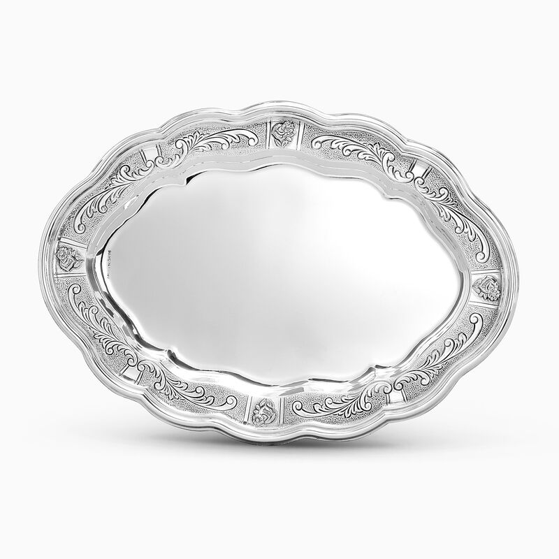MARGARITA CURVED OVAL SILVER P