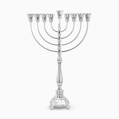 Bell Smooth Menorah Small Sterling Silver 