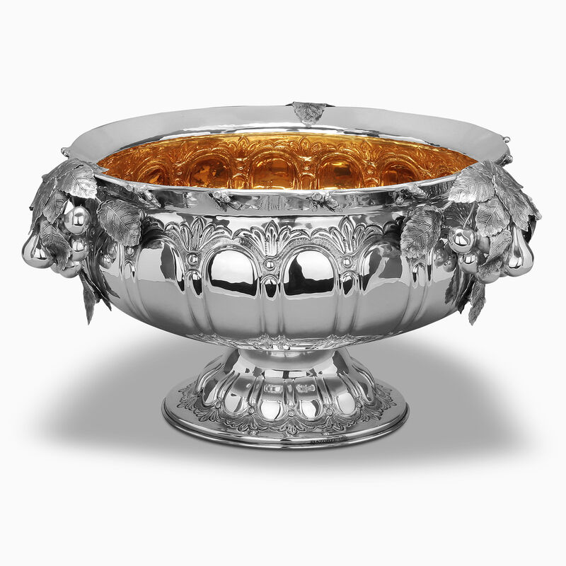 Pear Round Bowl Small Sterling Silver