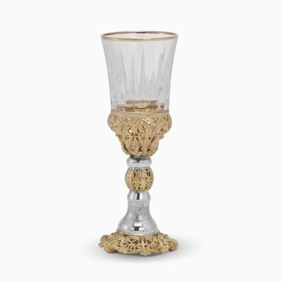 Royal Crystal Liqueur Cup Sterling Silver 