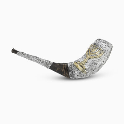 MENORA SILVER/GOLD SHOFAR 