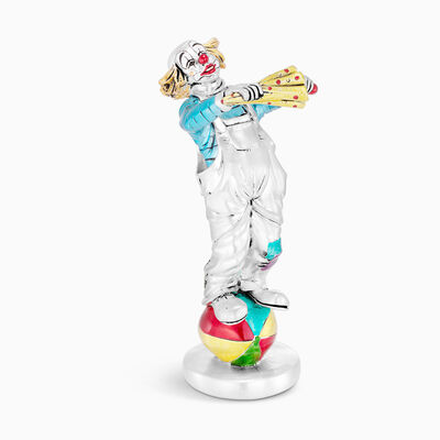 Acrobat Clown Silver-Plated 