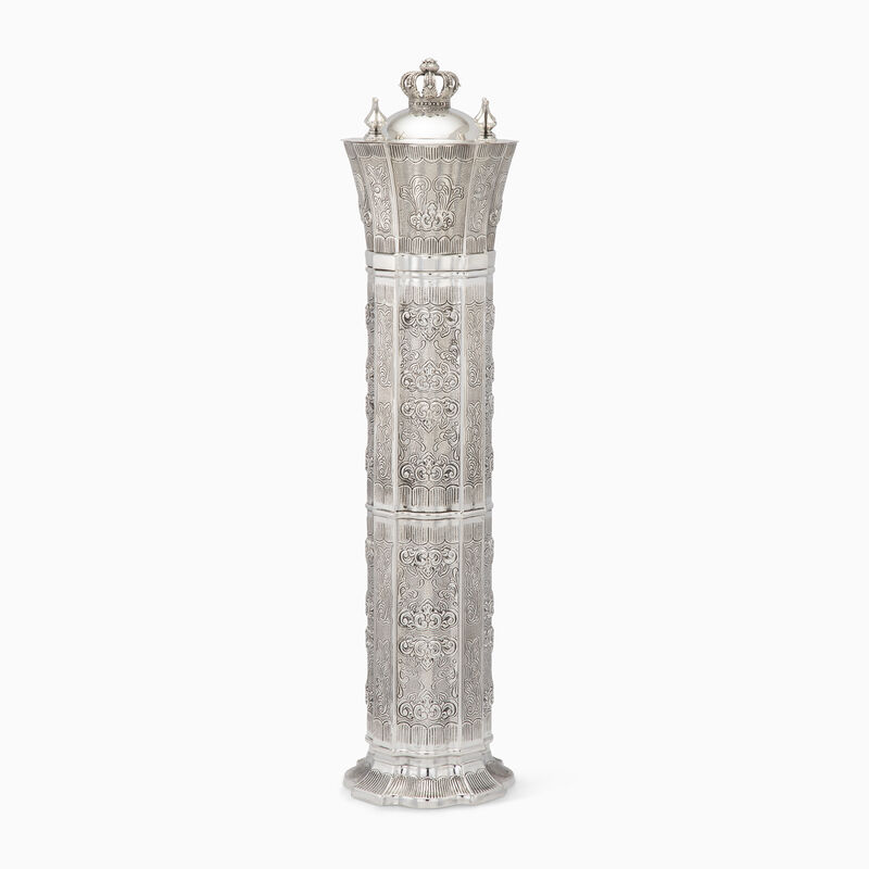 Bellagio Cobalt Towers Megilah Case 14" Klaf