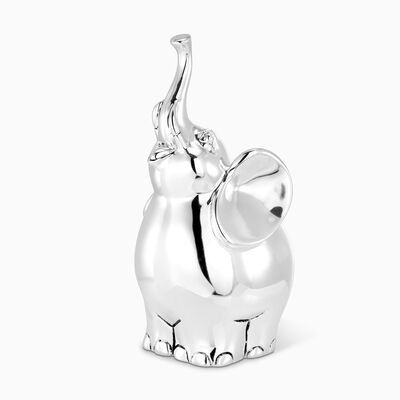 Elephant Mother Miniature Silver Plated 