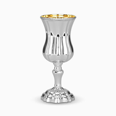 BELLAGIO KIDDUSH CUP WITH STEM SMOOTH STERLING SIL