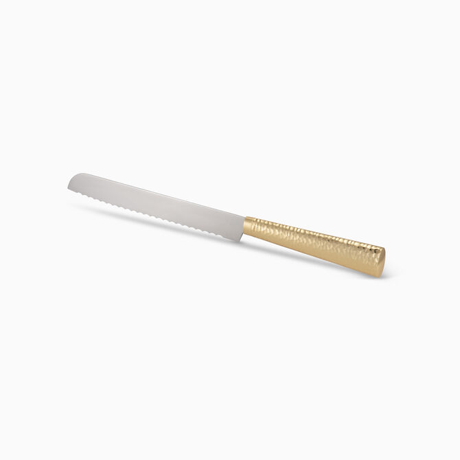 Golden Hammering Challah Knife 