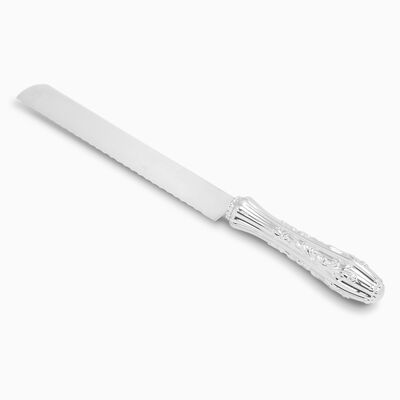 Decorated Bellagio Challah Knife Silver Plated 