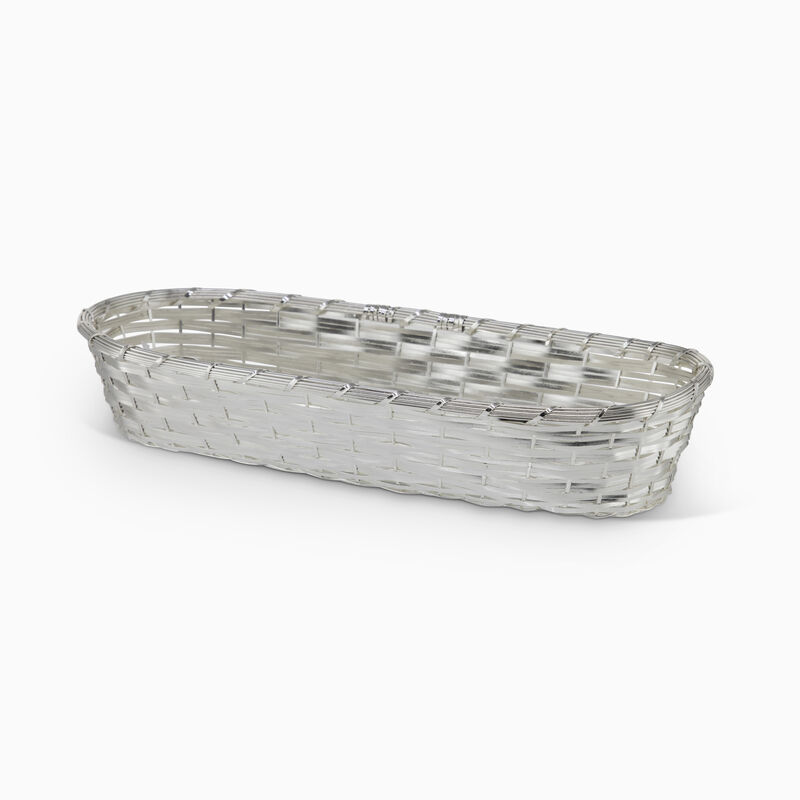 34CM BAGUETTE BASKET PLATED 