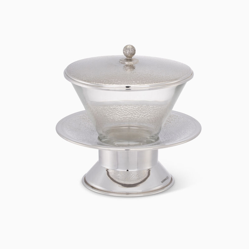 Coral Hammering Honey Serving Dish Small