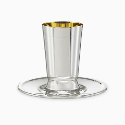 David Cup and Plate Set Silver-Plated 