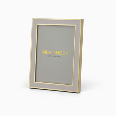 Pink and Gold Enamel Photo Frame 
