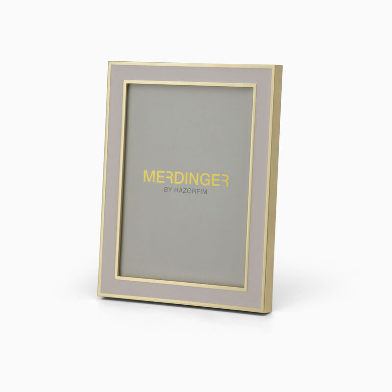 Pink and Gold Enamel Photo Frame