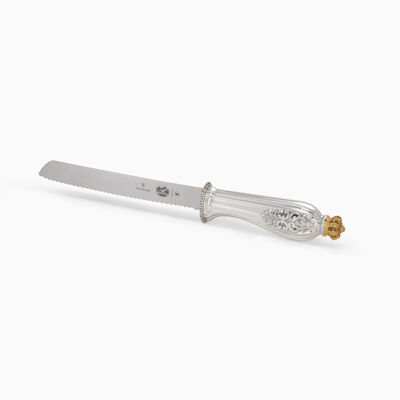 Bellagio Lightly Golden Decorated Challah Knife Se