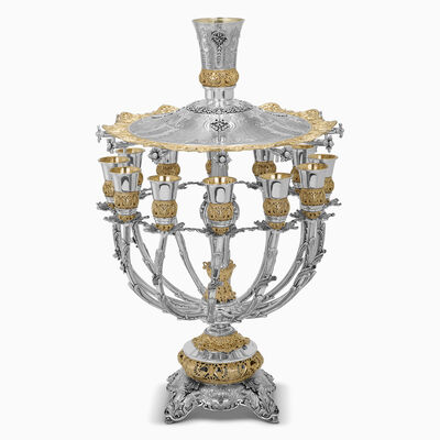 Royal Wine Fountain 12 Cups Sterling Silver 