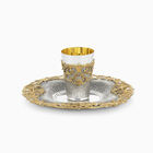 BARONESS KIDDUSH CUP SET GOLD 