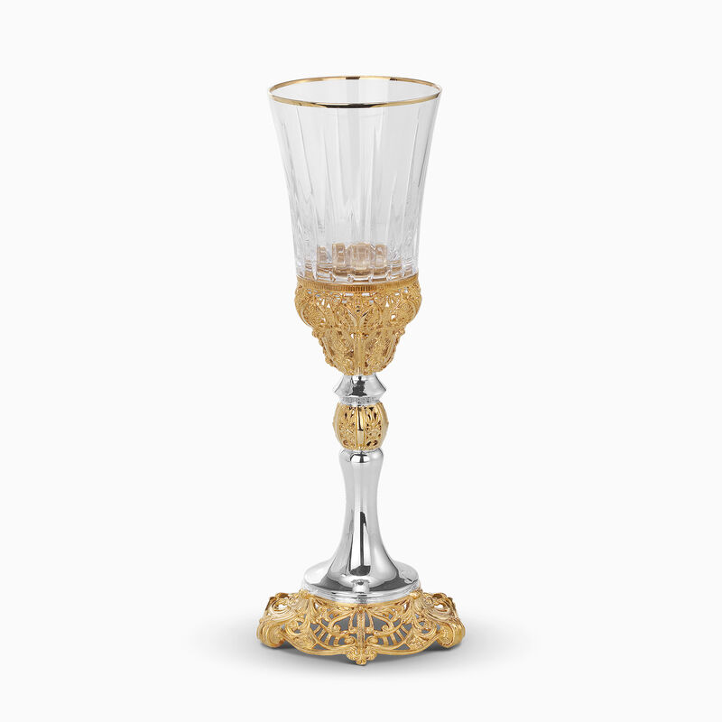 Royal White Wine Cup Crystal Sterling Silver