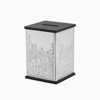 JERUSALEM CHARITY BOX PLATED+W 