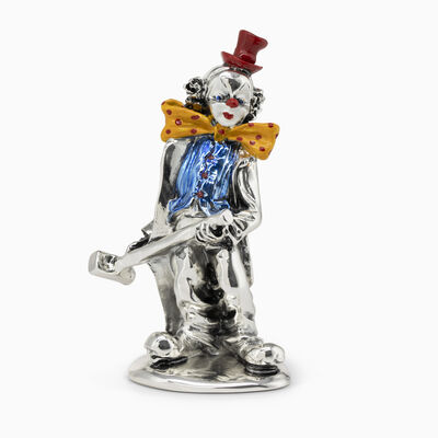 Clown with Hammer Silver-Plated 