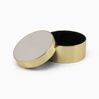 Pink and Gold Enamel Round Box 