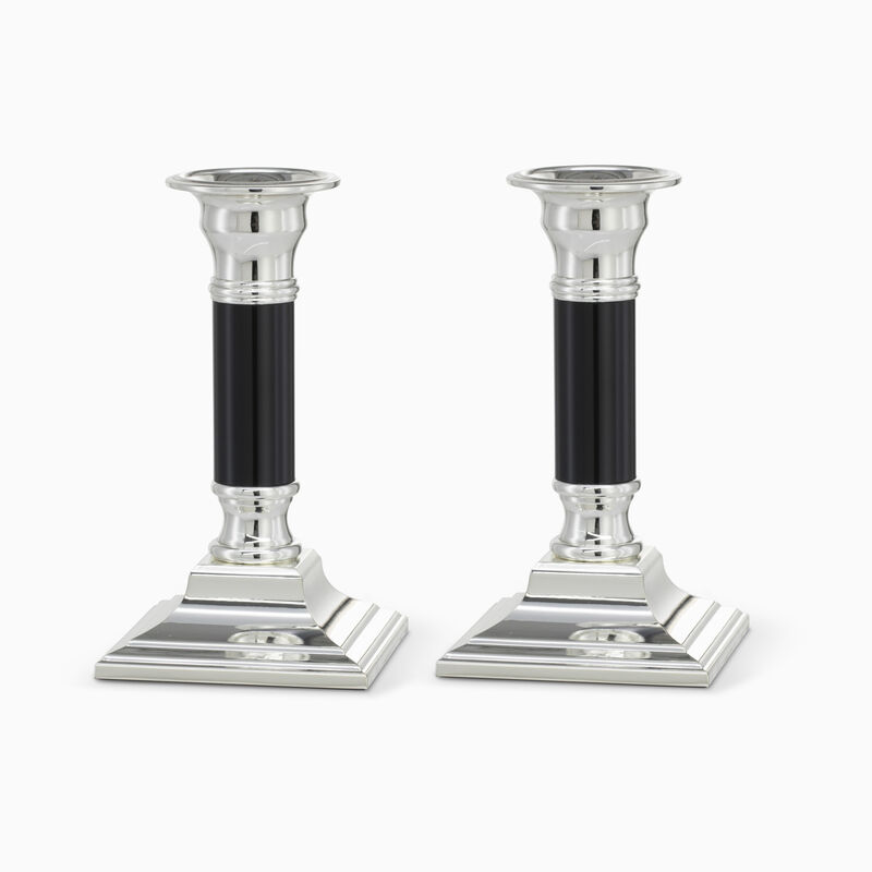 SMITH CANDLESTICKS PLATED 