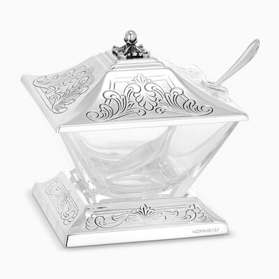 Bagatelle Honey Dish Decorated Sterling Silver 
