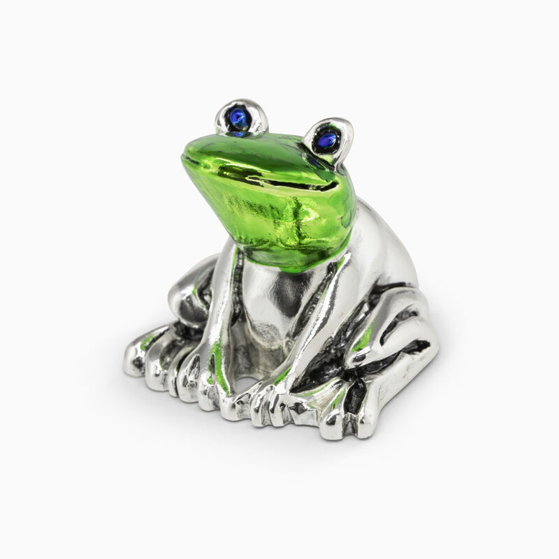 Sitting Frog (4/H) Silver-Plated 