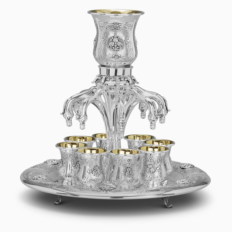 Savion Wine Fountain 8 Cups Sterling Silver 