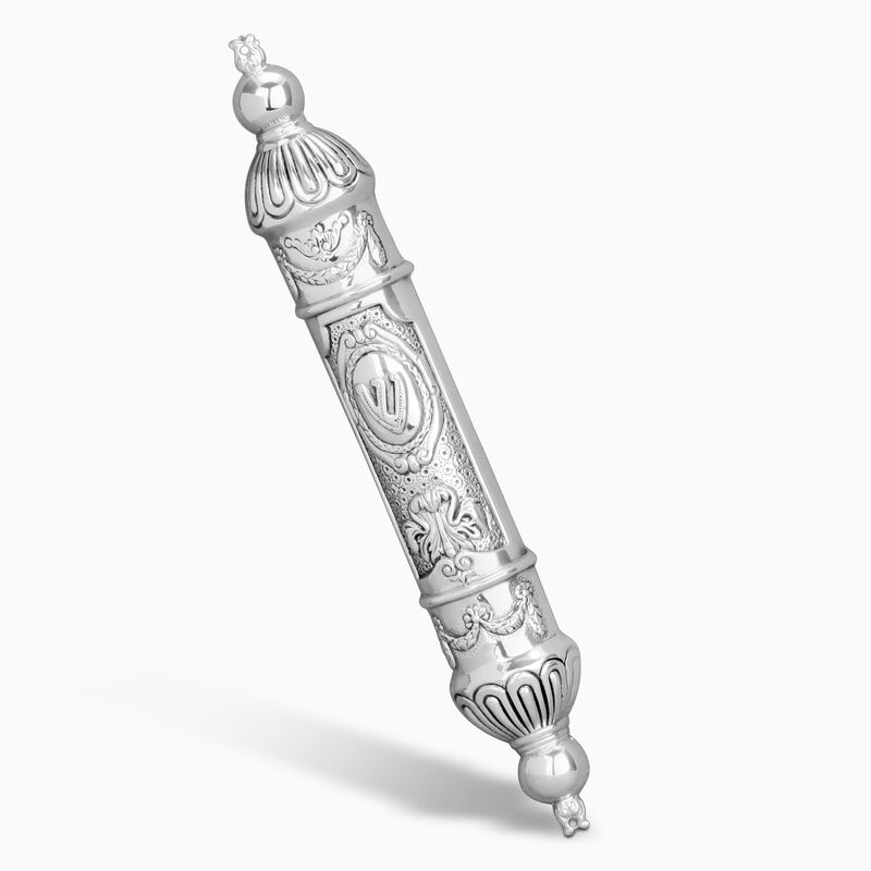 Neoclassic Mezuzah - Small Sterling Silver 