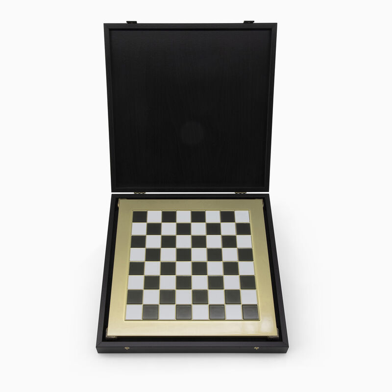36 cm B&W Metal Chessboard 