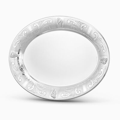 MARGARITA DECORATED OVAL PLATE 