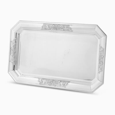 Bagatelle Decorated Silver Plated Tray - Small 