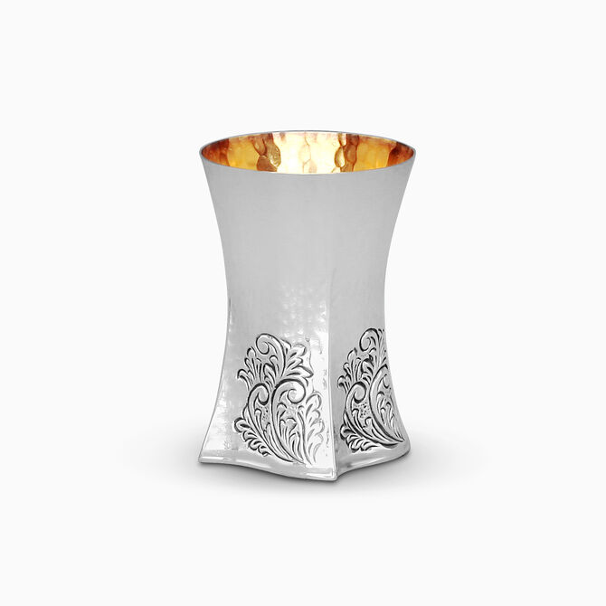 Bolero Liquor Cup Hammered Sterling Silver