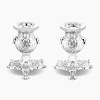 Arco Candlesticks Extra Large Sterling Silver 