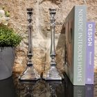 Comino Candlesticks Smooth Sterling Silver Medium 