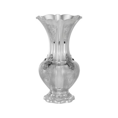BELLAGIO VASE DECORATED SHORT STERLING SILVER 