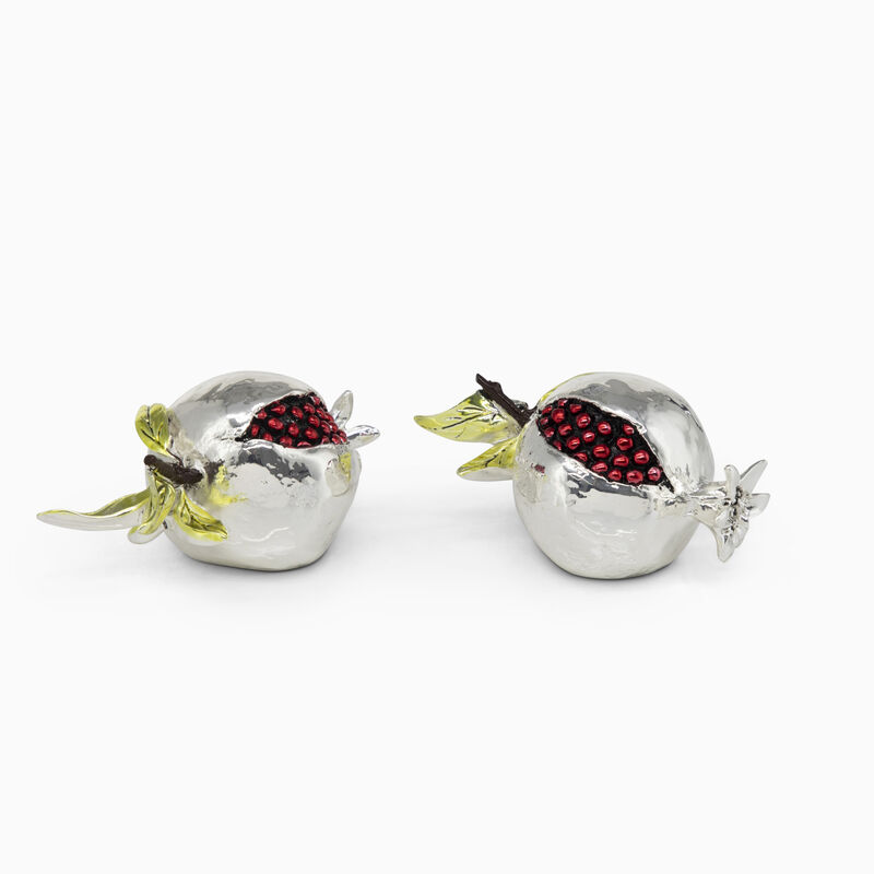 Colored Pomegranate Silver-Plated 