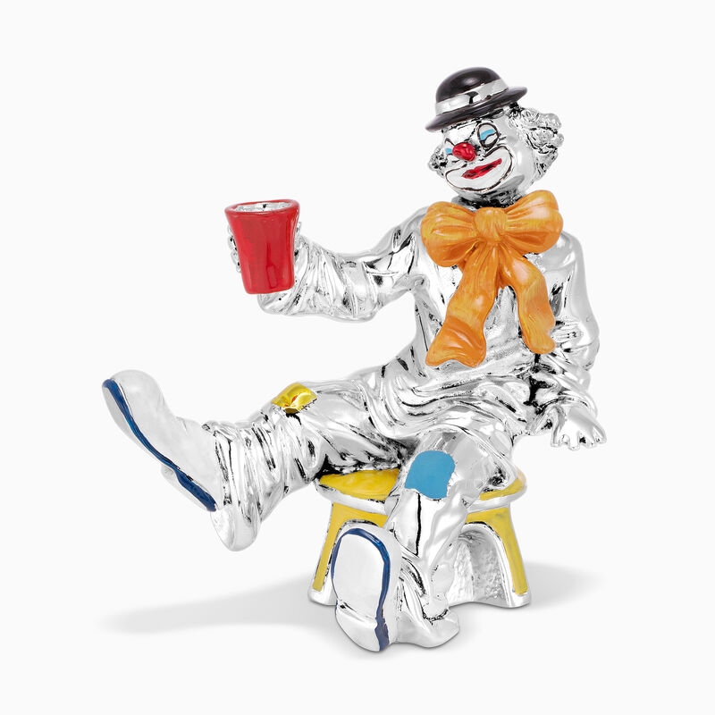 Clown L'Chaim Toast Silver-Plated 