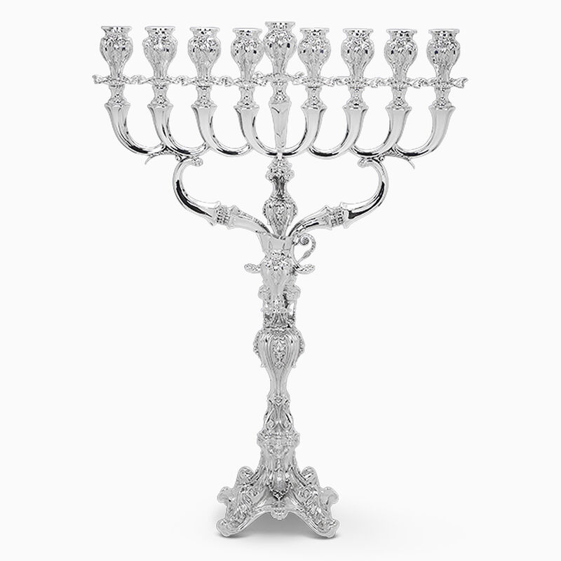 Ben David Jumbo Menorah Sterling Silver 