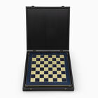 Blue Renaissance Chessboard Silver-Plated 
