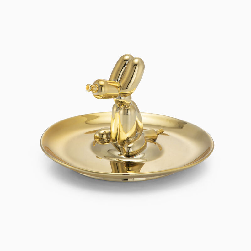 Perry Dog On Gold Tray 