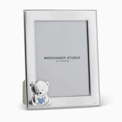 Blue Bear Photo Frame Silver-Plated 