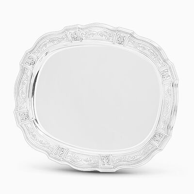 Rimini Decorated Silver Plated Tray 