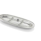 PLATED TRAY W/DIVIDED GLASS PLATED TRAY W/DIVIDED GLASS